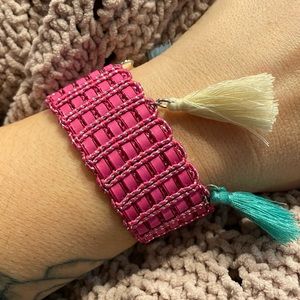🤍Braided decor bracelet with tassel